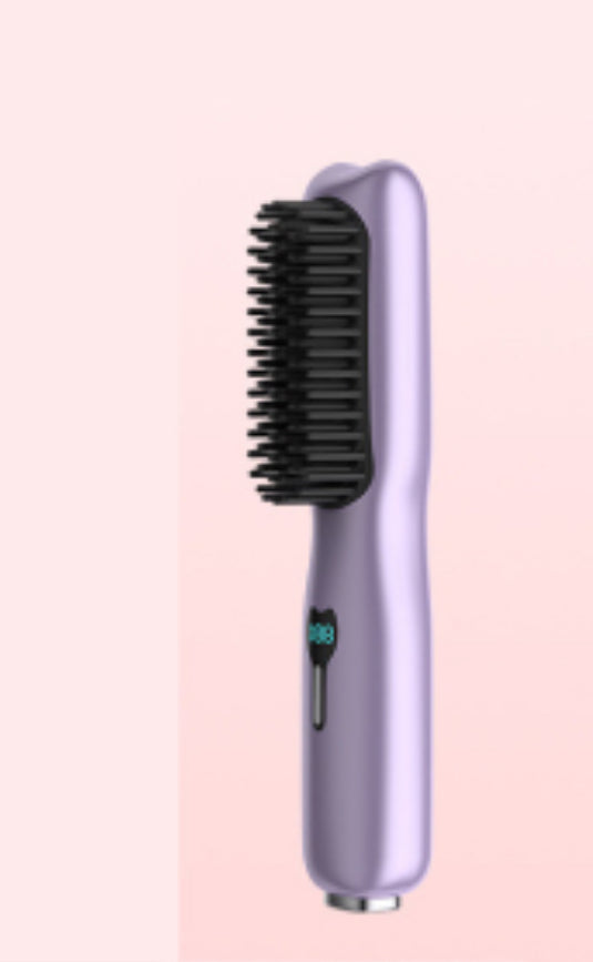 Rechargeable wireless straightening comb