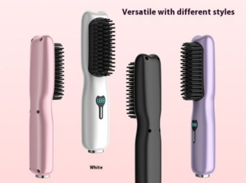 Rechargeable wireless straightening comb