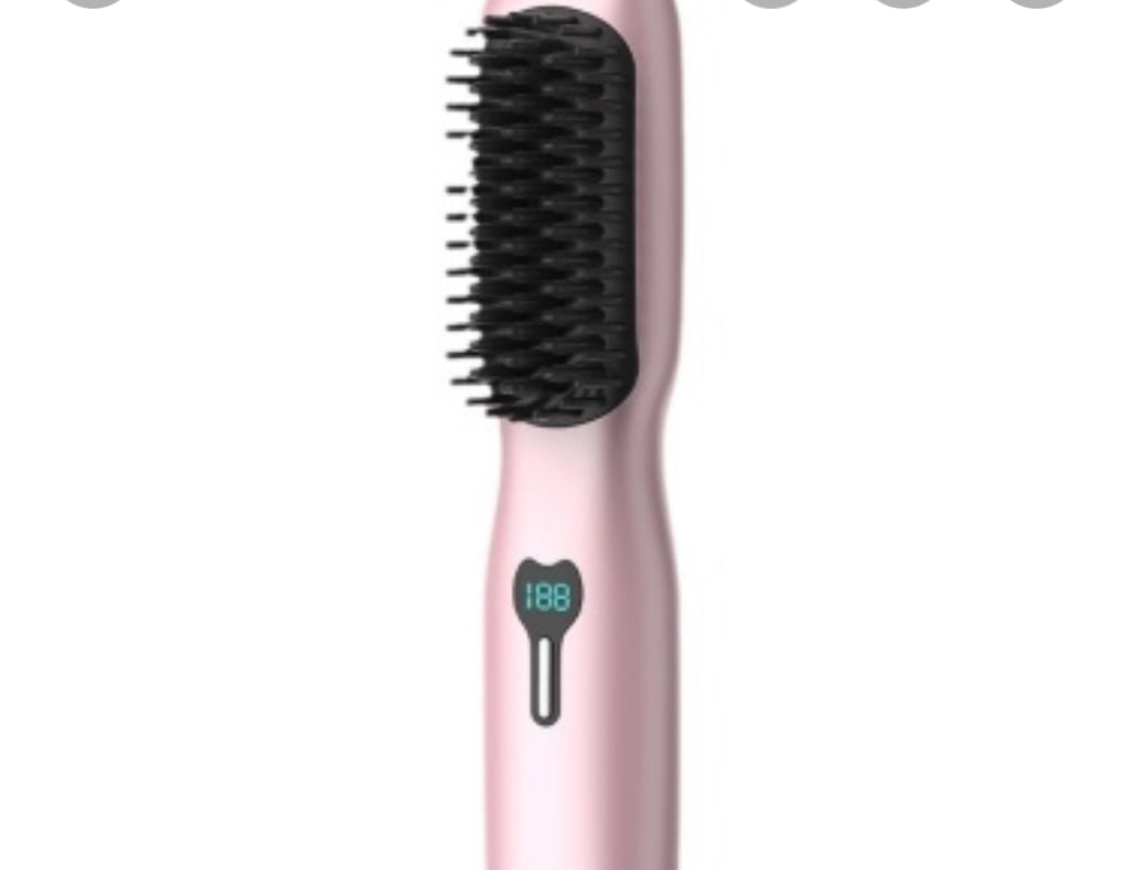 Rechargeable wireless straightening comb